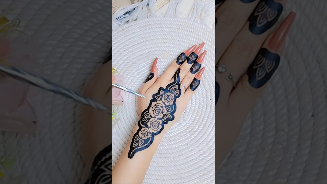 beautiful sticker mehndi design #shorts
