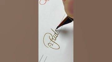 Ridhima - name handwriting with fountain pen #calligraphy #fountainpen #satisfying #signature