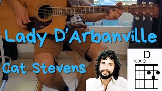 Lady d'Arbanville - Cat Stevens - Easy to Play Acoustic Guitar (Chords and Lyrics) - Visual Tuto Resimi