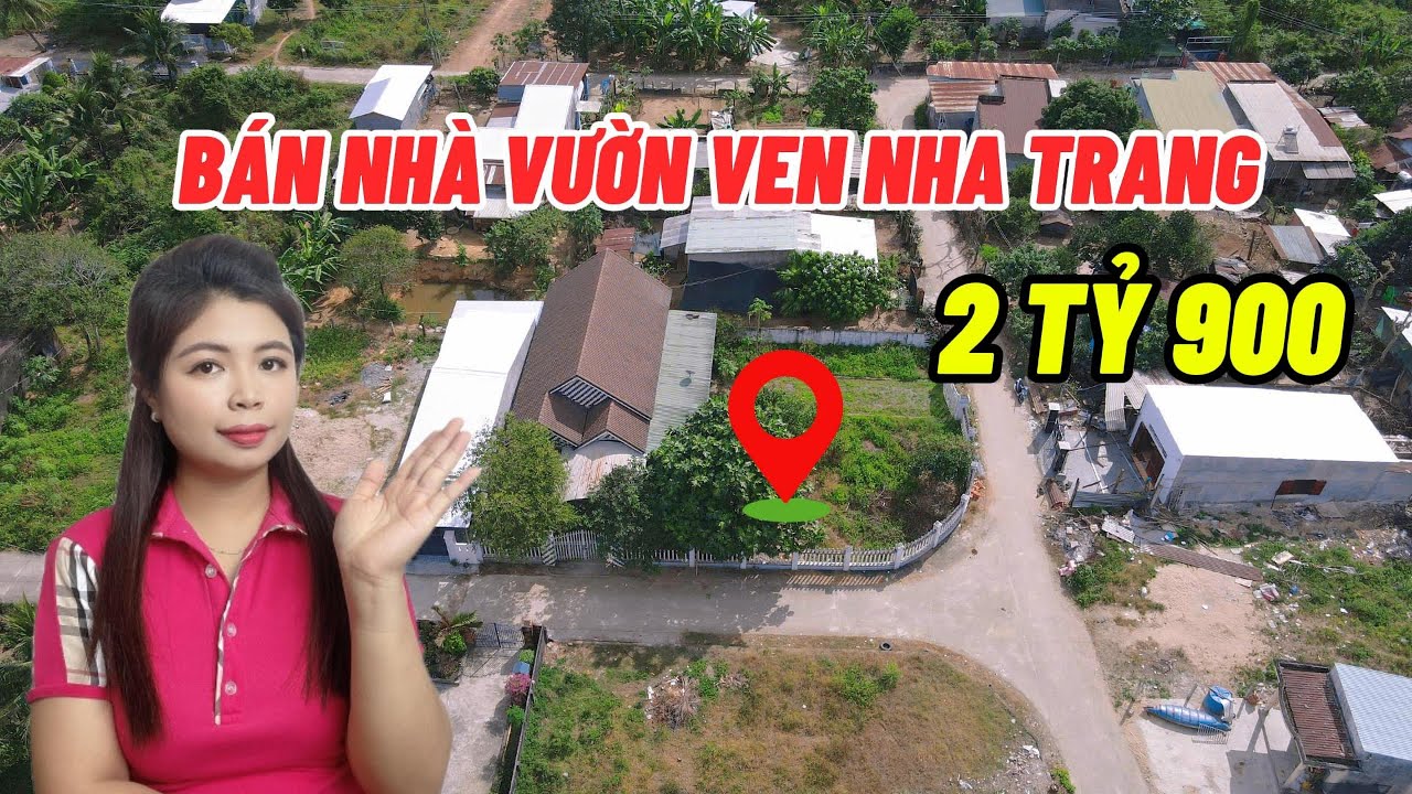 Tập 159: Bán Nhà Vườn Ven Nha Trang Lô Góc Thoáng Có Sẵn Nhà Mái Thái, Sân Vườn Giá Chỉ hơn 2 tỷ