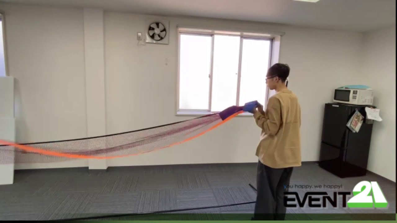 バドミントンネットを組み立ててみた Youtube