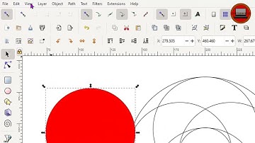 Circle Spiral Designing in Inkscape