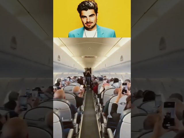 😍✈️Jonathan Moly sorprende a pasajeros de un avión al cantar esta canción