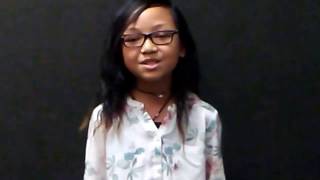 Alexa Collado singing The National Anthem (10 years old)