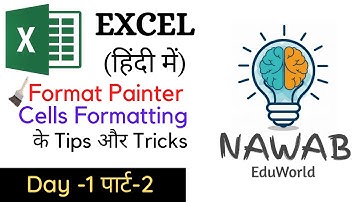 Format Painter in MS Excel | Cell Formatting in Excel | Excel Tutorial Day 1 Part-2