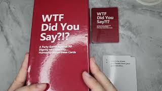 WTF Did You Say A Party Game Against All Dignity and Morality Full Game, XL Set of 594 Cards Review