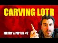 Merry and Pippin (Part Two) - Lord of the Rings "Medieval" Block Print Carving
