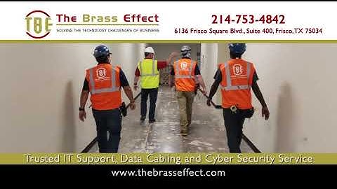 Frisco based IT Services and Data Cabling company - The Brass Effect