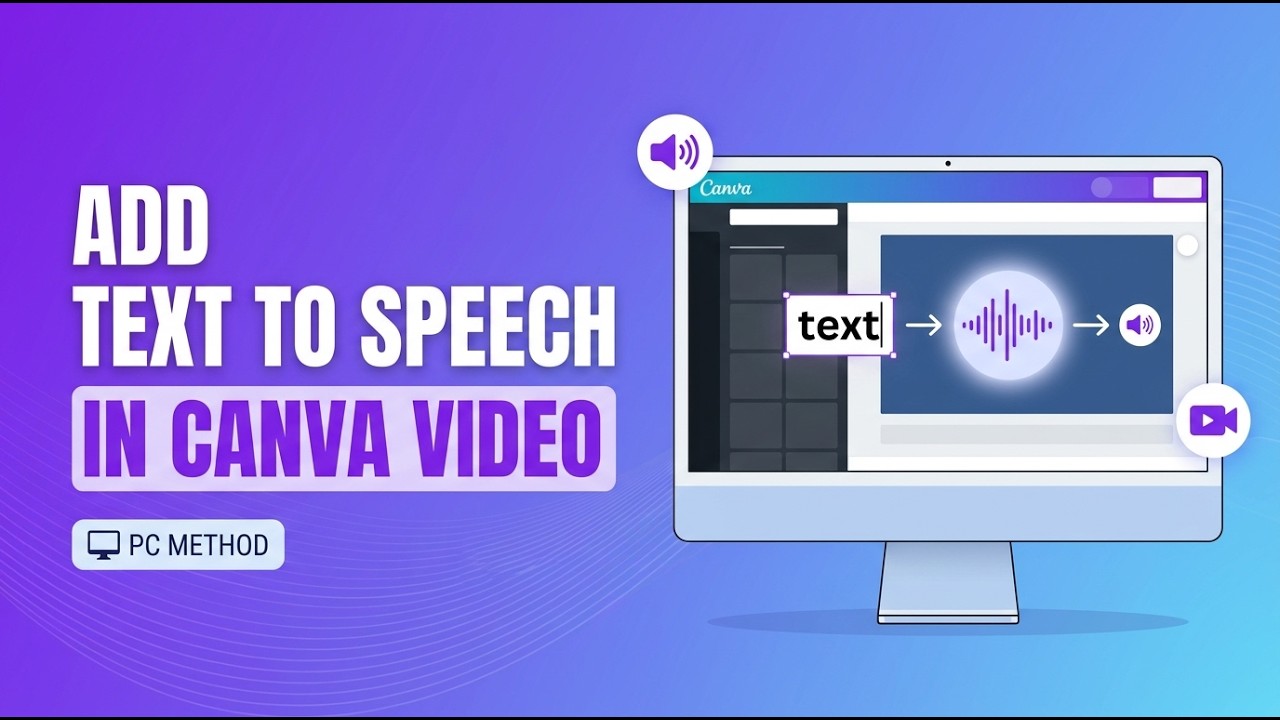 🗣️ How To Add Text To Speech To Canva Videos | 🎬 Create AI Voice in ...