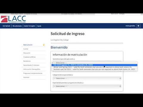 LACC Spanish Application