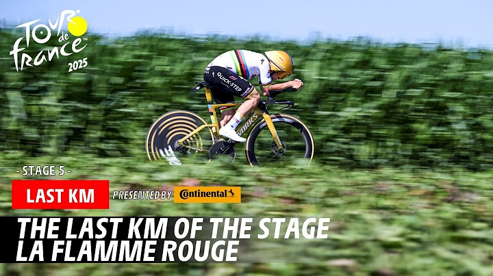 Remco Evenepoel holds his ground - Last Km - Stage 5 - Tour de France 2025