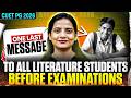 CUET PG 2026 Literature One Last Message | Update Before Examination Start | Last Minute  Update