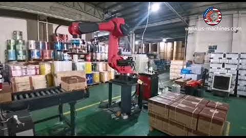 Robot hands carton box palletizing machine smart system robot hand picking sorting palleizier system