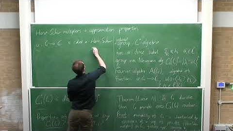Mr. Andrew McKee | Herz--Schur multipliers and approximation properties