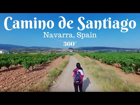 Camino de Santiago 2019 - 4K video 360 degrees - Navarrete