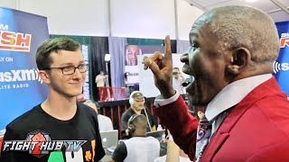FLOYD MAYWEATHER SR GOES OFF ON NERDY MCGREGOR FAN! TELLS HIM "I'LL BEAT THE S*** OUT OF YOU!"