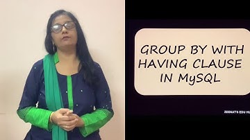 Group By & Having Clause in MySQL | MySQL #7