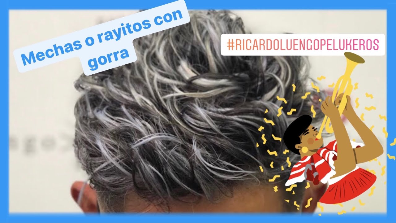 Mechas O Rayitos Con Gorro De Negro A Plata Nuevo Decolorante Tempting Paso A Paso Y Tempting Youtube