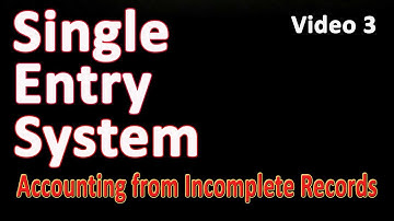 Single Entry System in Nepali || Video 3 || Accounting from Incomplete Records #EPOnlineStudy
