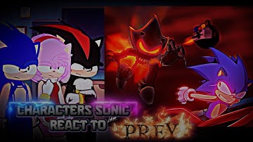 The react to  character sonic  prey lyrics  gacha  fnf