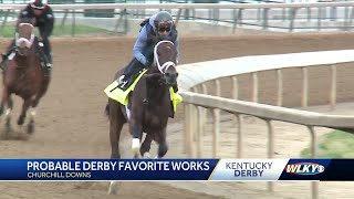Kentucky Derby favorite Fierceness goes through final major pre-race workout