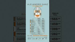 Precios para el concierto de Alejandro Sanz ❤️‍🩹