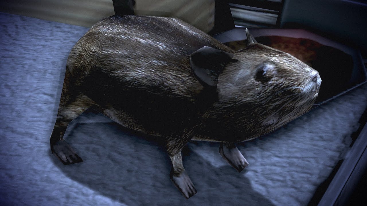 Mass Effect - Space Hamster Easter Egg - Go For The Eyes!