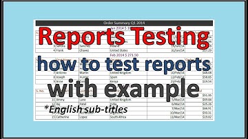 How To Test Reports In Software Testing-Report Testing-How To Test Reports Manually-Software Testing