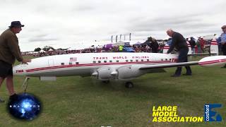 Lockheed Super Constellation TWA Huge RC Scale LMA Cosford