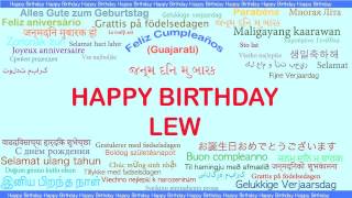 Lew   Languages Idiomas - Happy Birthday