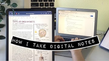 How I take Digital Notes Using Google Docs, Google Slides, and GoodNotes | Laptop & iPad Notes