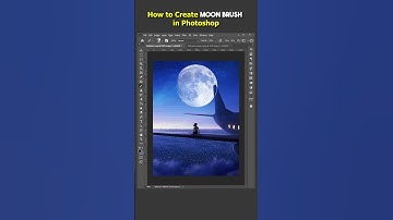 Create a Realistic Moon Brush in Photoshop 🌕 | Quick & Easy Tutorial! #Photoshop #Shorts