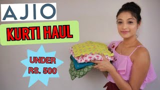|| Ajio Kurti Haul Under Rs. 500 || Daily/Office/College Wear Kurtis ||