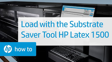 Loading Substrate with the Substrate Saver Tool | HP Latex 1500 Printer | HP