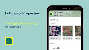 Following Properties - The Regrid Property App (Mobile)