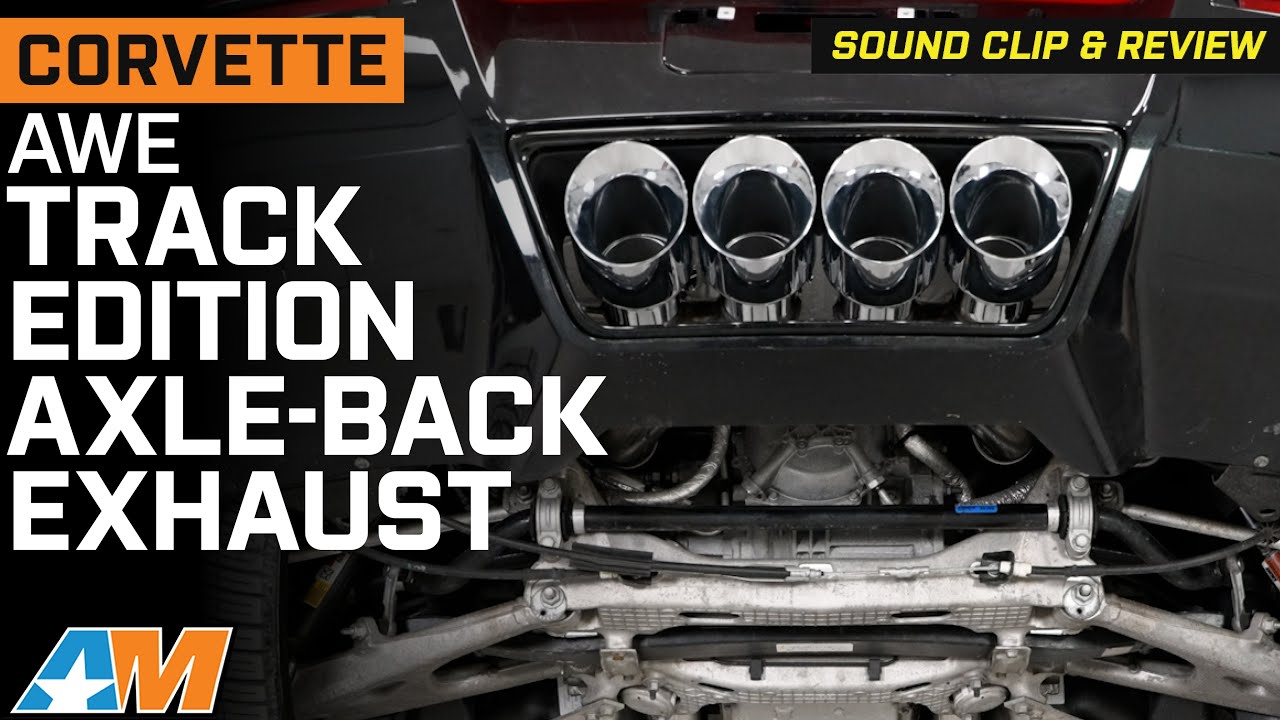 2014-2019 Corvette C7 AWE Track Edition Axle-Back Exhaust with Chrome Silver Tips Review & Install