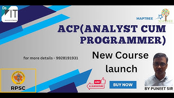 RPSC Analyst cum Programmer(ACP)2025–Complete Course Launch |Details & Preparation Guide| Enroll Now