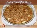 Apple Oats Crumb Pie Recipe by Manjula