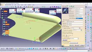 67 Explicit sweep with Anchoring point direction in surface CATIA | Tamil