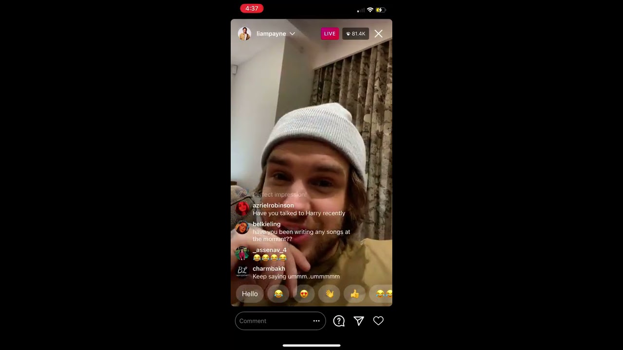 Liam Payne Instagram Live | 11/20/20 | November 20th 2020 | WITH CHAT