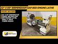 32" X 60" BIRMINGHAM MODEL #DL3260 GAP BED ENGINE LATHE, 2006, 5" HOLE : YOBRO #25340