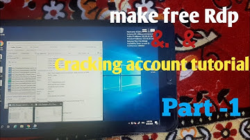 how to make free rdp and tutorial of cracking | Part-1| latest video