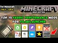 Top 15 fabric Fps Boost mods for pojavlauncher and pc