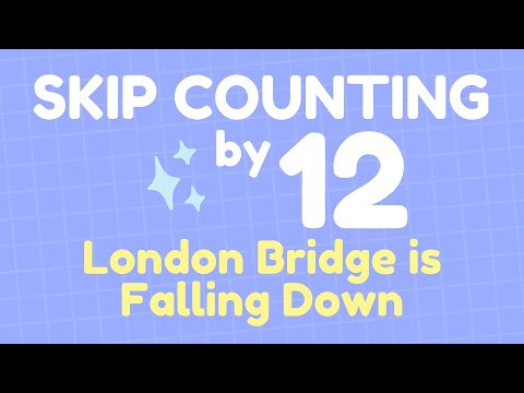 Skip Counting the 12 Times Table | Wheels on the Bus Multiplication Song