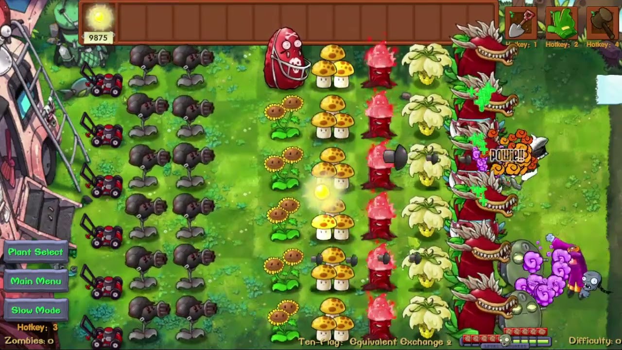 PVZ Fusion!! Ten Flag Challenge !! Equivalent Exchange 2 Pt2 