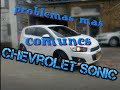 CHEVROLET SONIC...problemas mas comunes