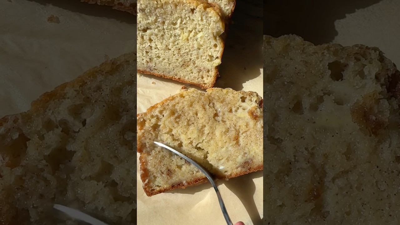 Maple cinnamon banana bread! Full recipe in comments! 