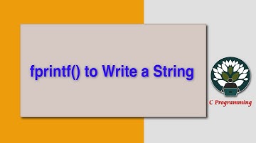 fprintf() to Write a String