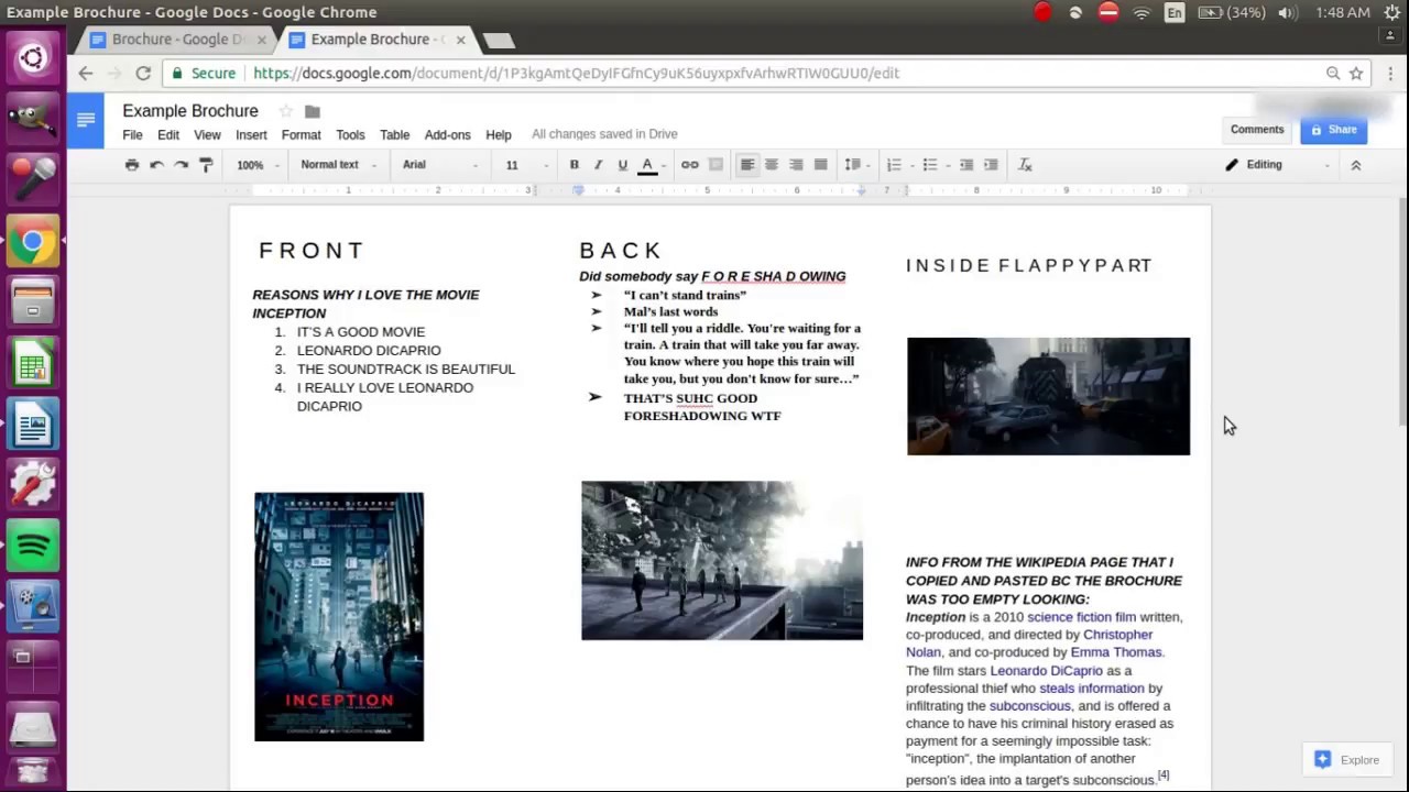 How to Make a Brochure on Google Docs Intended For Brochure Template Google Drive