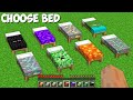 Which BED IS IT DANGEROUS TO SLEEP ON in Minecraft ? LAVA OR CREEPER OR DIAMOND MAYBE ZOMBIE ?